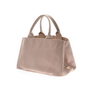 Prada Bag Tote Tan Beige Canvas Canapa